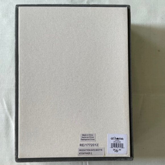 NWT Gray Jewelry Box with Padded Lid from At Home Perfect for Dorm Life - Picture 4 of 5